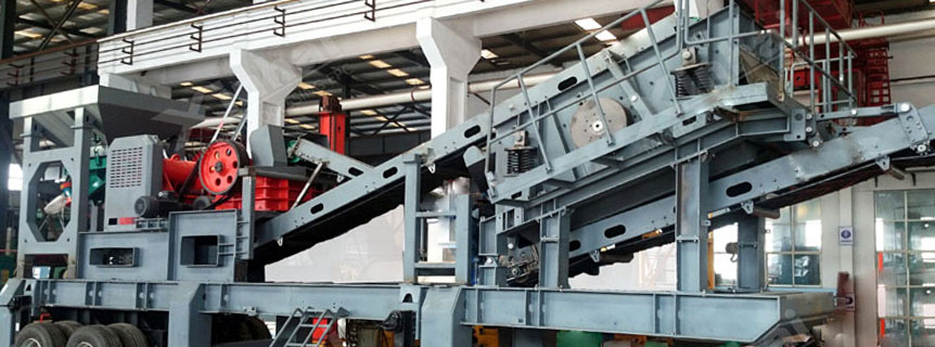 A mobile crushing station from Xinhai is displayed.jpg